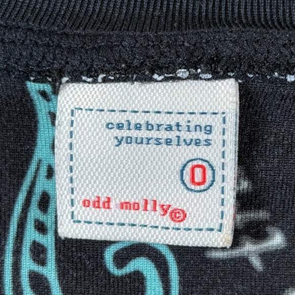 Odd Molly Love Base Layer Y2K Technical Fitted Henley Top Size XS Stretch Active - Picture 3 of 8